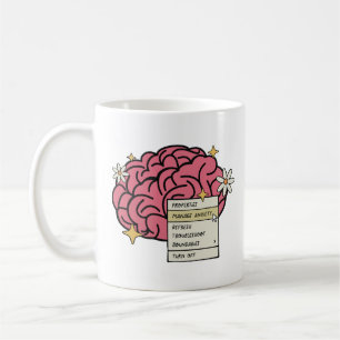 Mug Les propriétés du cerveau gèrent l'anxiété