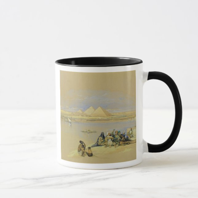 Mug Les pyramides à Gizeh, près du Caire (la semaine) (Droite)