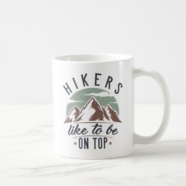 Mug Les Randonneurs Aiment Être Au Sommet (Droite)