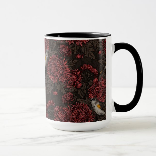 Mug Les Reddébutants dans les chrysanthèmes en brun et (Droite)