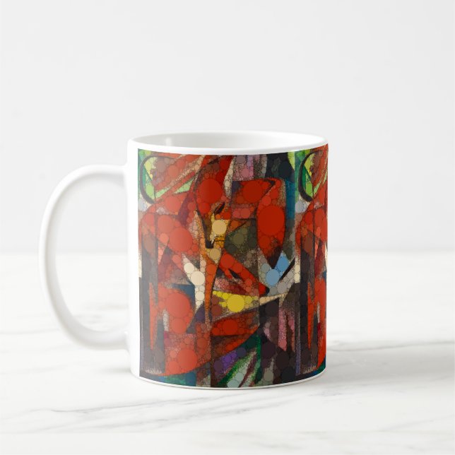 Mug Les renards, points d'infini par Franz Marc (Gauche)