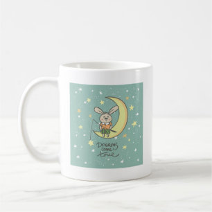 Mug Les rêves deviennent réalité   Lapin sur la Lune