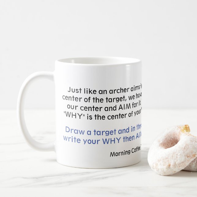 Mug Les séries de café de matin "savent le votre (Avec donut)