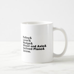 Mug Les six machines simples d'Archimède