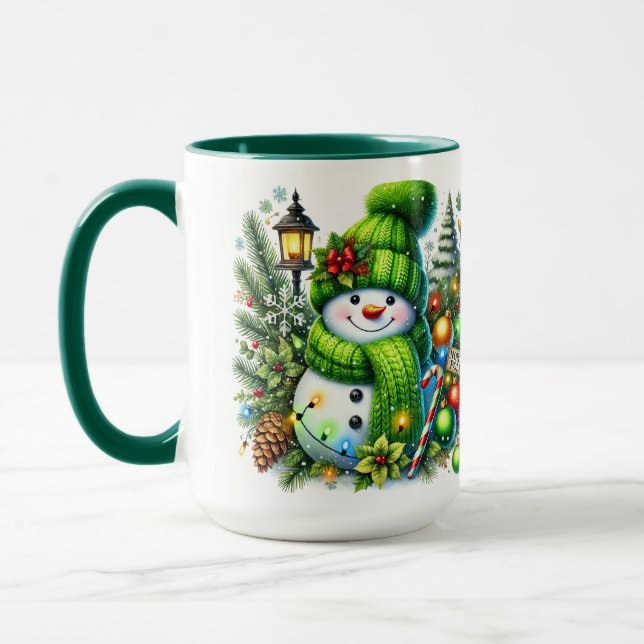 Mug Les Snowmen Pour Les Vacances (Gauche)