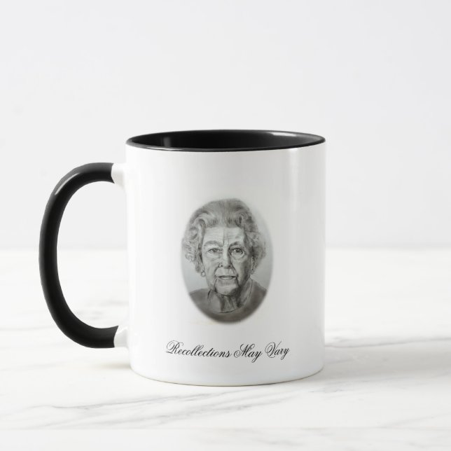 Mug Les Souvenirs Peuvent Varier, Sa Majesté La Reine, (Gauche)