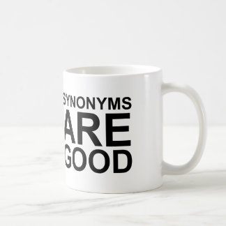 Mug LES SYNONYMES SONT BONS Rude Funny Language Joke