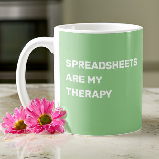 Mug Les Tableaux Sont Ma Thérapie - Vert Sage