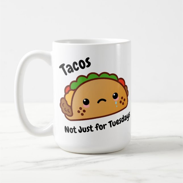 Mug Les Tacos amusants ne sont pas juste pour les mard (Gauche)