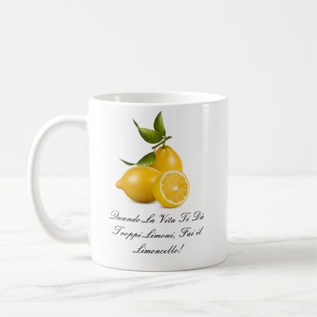 Mug Les Tasse-Droits de Vera remis (écrit en italien) (Gauche)