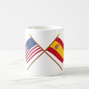 Mug Les USA et drapeaux croisés parEspagne