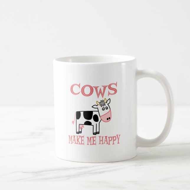 Mug Les vaches me rendent heureux (Droite)