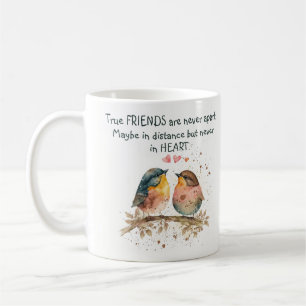Mug Les vrais amis ne sont jamais séparés, peut-être à