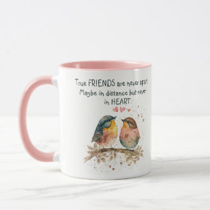 Mug Les vrais amis ne sont jamais séparés, peut-être à