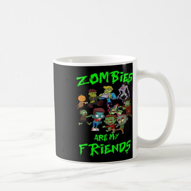 Mug Les zombies sont mes amis Halloween (Droite)