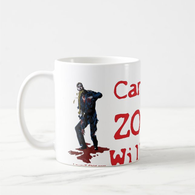 Mug Les zombis me mangeront (Gauche)