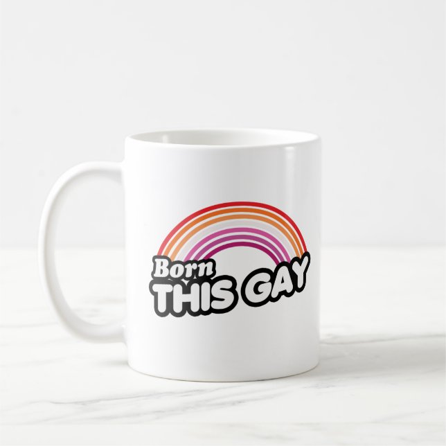Mug Lesbienne - Né.e comme ça (Gauche)