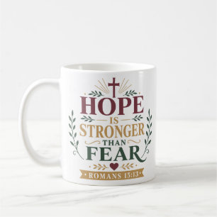 Mug L'espérance est plus forte que la citation d'espér