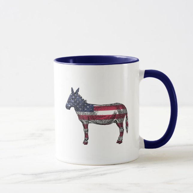 Mug L'espoir et le changement Démocrate Donkey Politic (Droite)