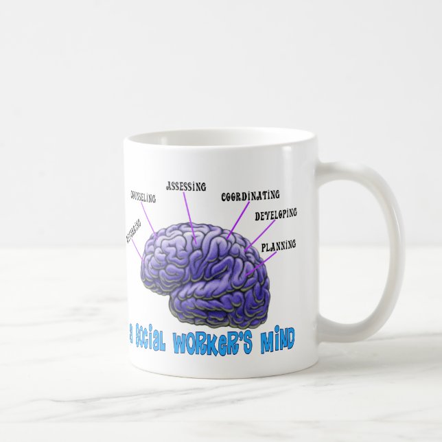 Mug L'esprit d'assistant social de l'assistant social (Droite)