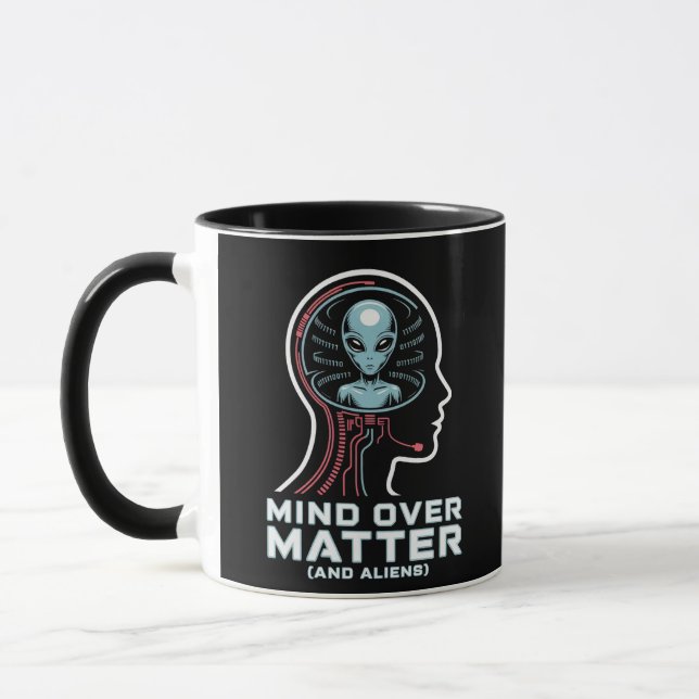 Mug L'esprit sur la matière Alien chef Binary Circuit  (Gauche)