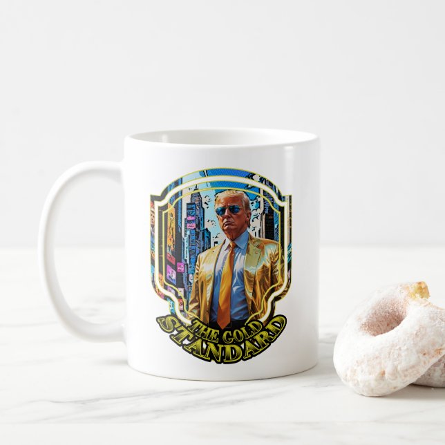 Mug L'étalon or - Président Trump 2024 (Avec donut)