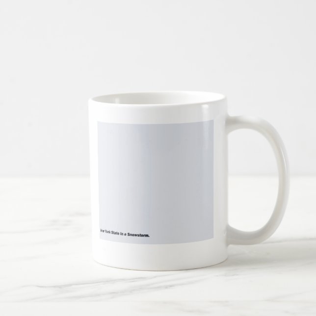 Mug L'état de New-York dans une tempête de neige (Droite)