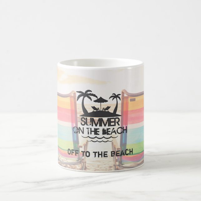 Mug L'été sur la plage | Personnalisé (Centre)