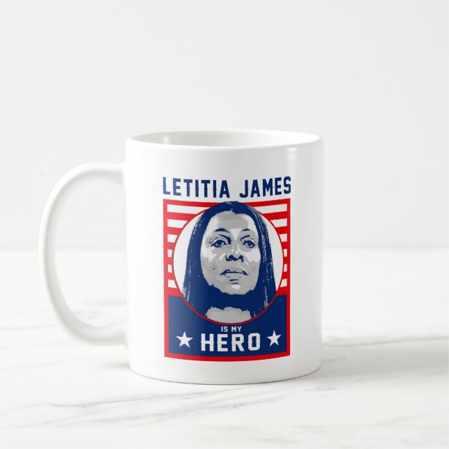 Mug Letitia James est mon héros (Gauche)