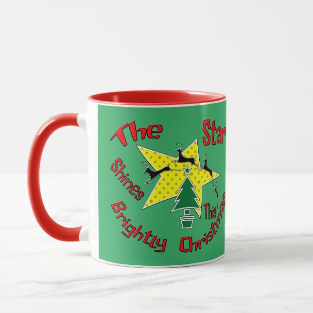 Mug L'étoile brille brillamment ce Noël (Gauche)