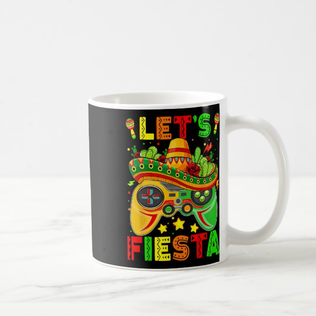 Mug Let's Fiesta Cinco De Mayo Shirt Kids Gamer Boy Vi (Droite)