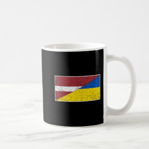 MUG LETTONIE UKRAINE DRAPEAU LATVIENNE NATIONALITÉ UKR