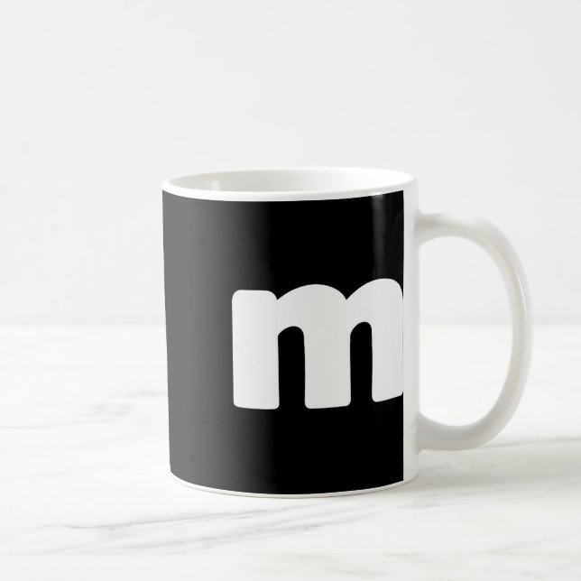 Mug Lettre amusante M Groupes Halloween Team Groupes C (Droite)