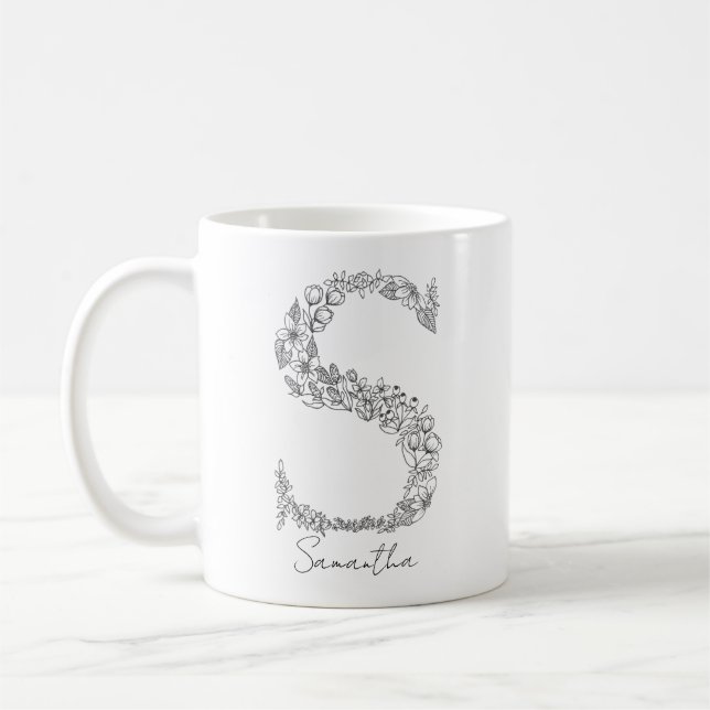 Mug LETTRE BLANCHE MORALE BOtanique MONOGRAPHIQUE S (Gauche)