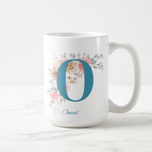 Mug LETTRE BOUGIE DE Café PERSONNALISÉE O (Droite)