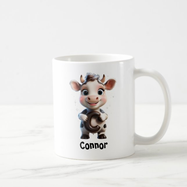 MUG LETTRE COTE VACHE C (Droite)