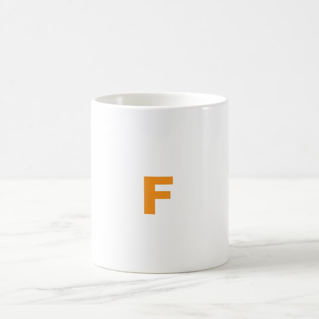 Mug lettre customisée F (Centre)