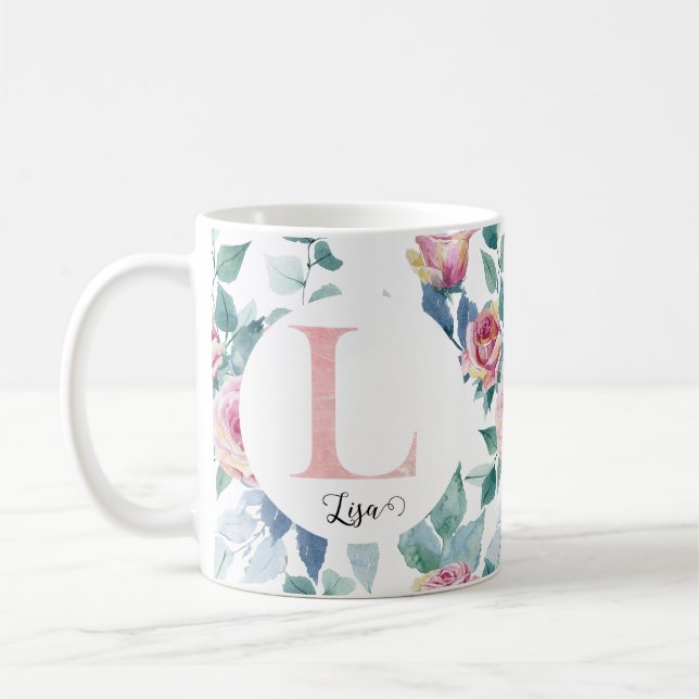 Mug Lettre d'aquarelle L (Gauche)