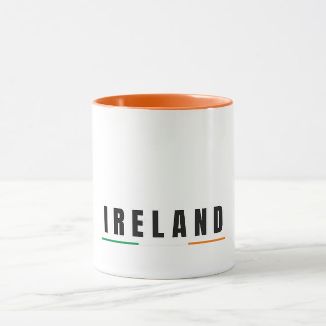 Mug LETTRE D'ART IRLANDAIS Simple Moderne Souven (Centre)