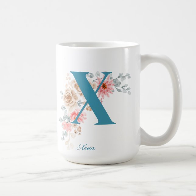 MUG LETTRE DE CABINE PERSONNALISÉE X (Droite)