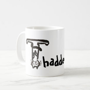 Mug - Lettre de chat T avec nom