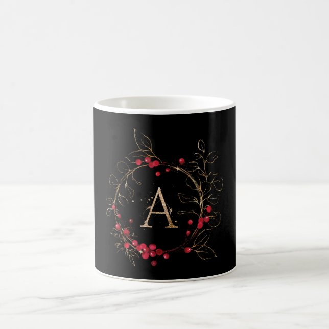 Mug Lettre de Parties scintillant initiale A Holiday H (Centre)