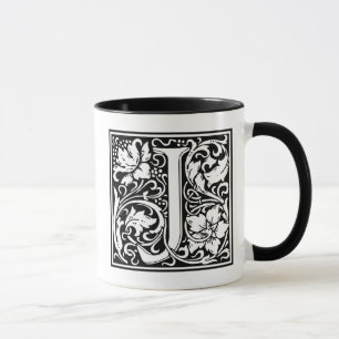Mug Lettre décorative "J" initiale