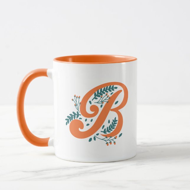 Mug LETTRE Florale B (Gauche)