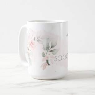 Mug Lettre I Rose rose rose pâle