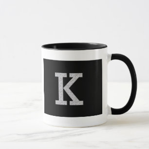 Mug Lettre K de monogramme