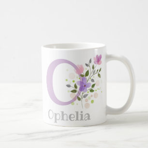 Mug Lettre monogramme O et prénom