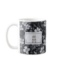 LETTRE MONOGRAPHIQUE ARGENT AQUATIE Florale