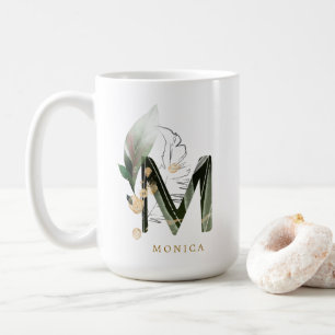 Mug LETTRE MONOGRAPHIQUE DE FLIAGE Tropical "M" Person