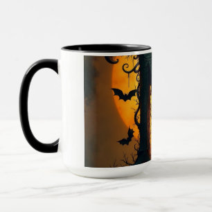Mug Lettre N Halloween Simple Larme